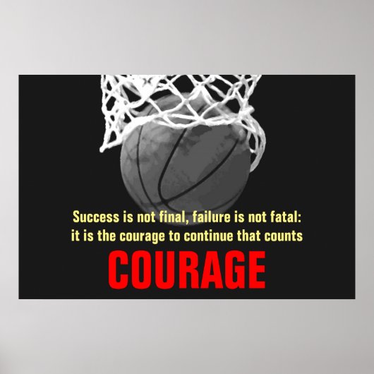 Erfolgskurs Basketball Inspiration Poster (Vorne)