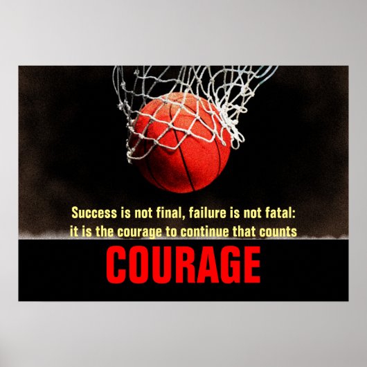 Erfolgskurs Basketball Inspiration Poster (Vorne)