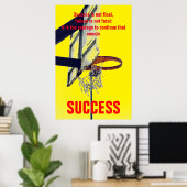 Erfolgskurs Basketball Inspiration Poster (Heimbüro)