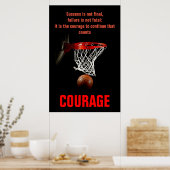 Erfolgskurs Basketball Inspiration Poster (Küche)