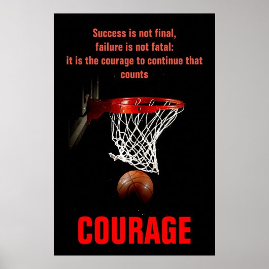 Erfolgskurs Basketball Inspiration Poster (Vorne)