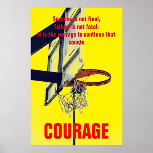 Erfolgskurs Basketball Inspiration Poster (Vorne)