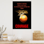 Erfolgskurs Basketball Inspiration Poster (Küche)