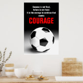 Erfolgskurs Fußball Fußball Inspiration Poster (Küche)
