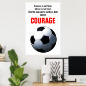 Erfolgskurs Fußball Fußball Inspiration Poster (Heimbüro)