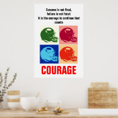 Erfolgskurs Fußball Inspiration Pop Kunst Poster (Küche)