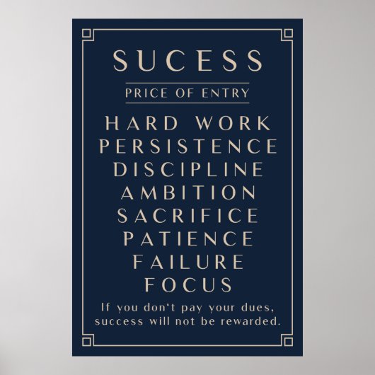 Erfolgskurs Poster (Vorne)