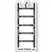 Erfolgsleiter Aufkleber (Vorderseite)