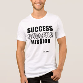 Erfolgsmission Est. 2028 Typography T-Shirt Tri-Blend Shirt