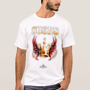 Erfolgsmodus Crown Luxury T-Shirt – Premium Rot Bl