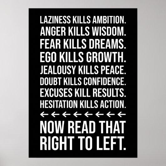 Erfolgsmotivation, Fitness, Hektik, Grind Inspirat Poster (Vorne)