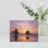 Erfolgsmotivation Postkarte (Stehend Vorderseite)