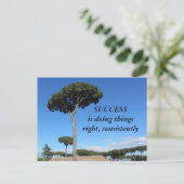 Erfolgsmotivation Postkarte (Stehend Vorderseite)