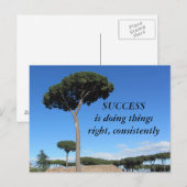 Erfolgsmotivation Postkarte (Vorne/Hinten)