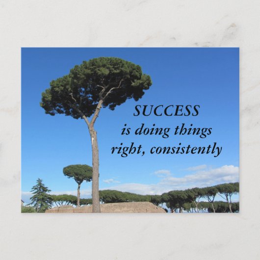 Erfolgsmotivation Postkarte (Vorderseite)