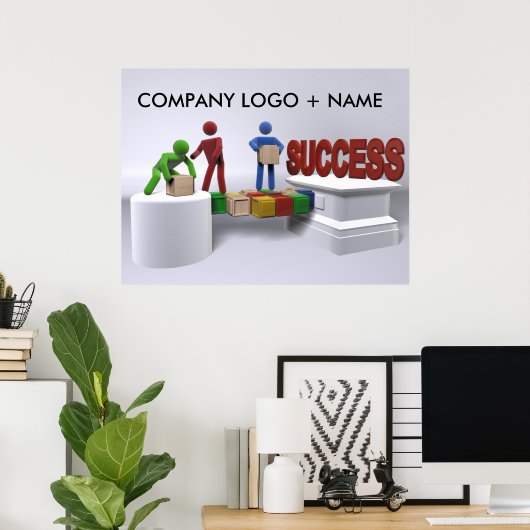 Erfolgsplakat erreichen poster (Heimbüro)