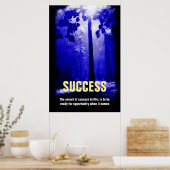 Erfolgsquote bei Blue Night Tree Inspiration Poster (Küche)