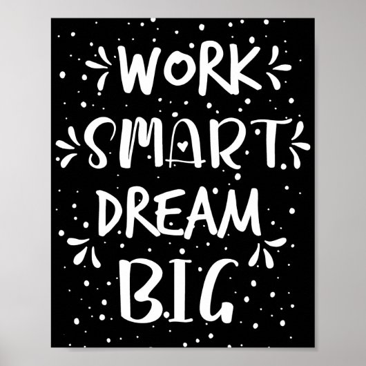 Erfolgsquote funktioniert Smart Dream Big Poster (Vorne)