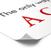 Erfolgsquote für Motorräder Motivierend Poster (Ecke)