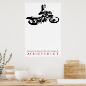 Erfolgsquote für Motorräder Motivierend Poster (Küche)
