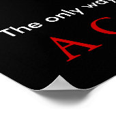 Erfolgsquote für Motorräder Motivierend Poster (Ecke)