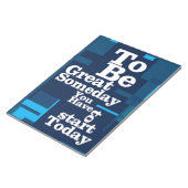 Erfolgsquote ist eines Tages großartig Notizblock (angewinkelt)