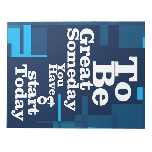 Erfolgsquote ist eines Tages großartig Notizblock (Vorderseite)