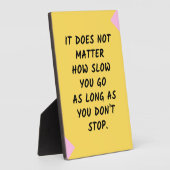 Erfolgsquote Motivierend / Inspiration Zitat Fotoplatte (Seite)