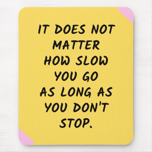 Erfolgsquote Motivierend / Inspiration Zitat Mousepad (Vorne)