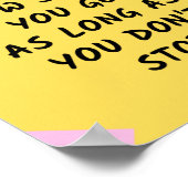 Erfolgsquote Motivierend / Inspiration Zitat Poster (Ecke)