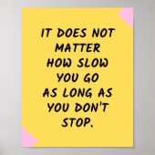 Erfolgsquote Motivierend / Inspiration Zitat Poster (Vorne)