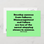 Erfolgsquote Postkarte (Vorne/Hinten)