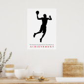 Erfolgsquote Quote Motivierend Basketball Player Poster (Küche)