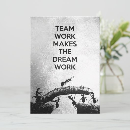 Erfolgsquote Teamwork macht den Traum Save The Date (Stehend Vorderseite)