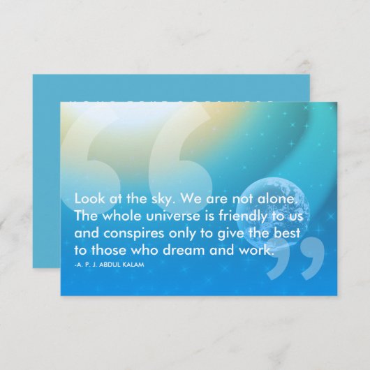 Erfolgsquote von APJ Abdul Kalam Einladung (Vorne/Hinten)