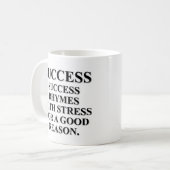Erfolgsreime mit Druck aus einem Grund Kaffeetasse (Vorderseite Links)