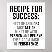 Erfolgsrezept Poster (Vorne)