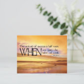 Erfolgssieg Motivierend Postkarte (Stehend Vorderseite)