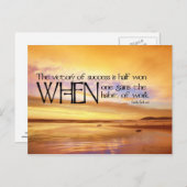 Erfolgssieg Motivierend Postkarte (Vorne/Hinten)