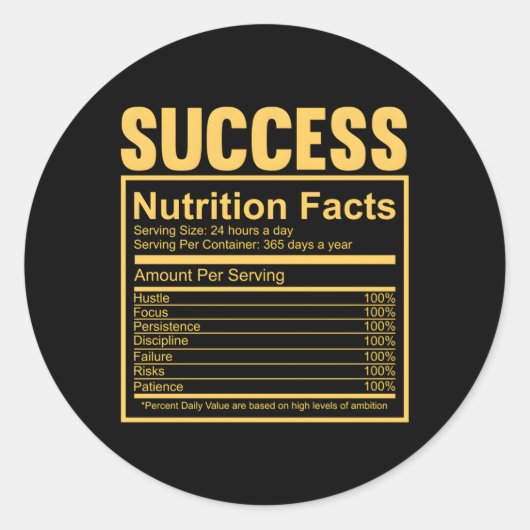 Erfolgsspitzel ernährungswissenschaftliche Fakten  Runder Aufkleber (Vorderseite)