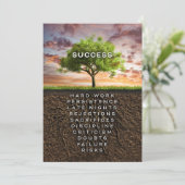 Erfolgsstruktur Dankeskarte (Stehend Vorderseite)