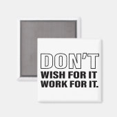 Erfolgstipps Zitat Kunst Cooler Text Grafik Magnet (Vorderseite/Rückseite)