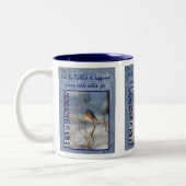 Erfolgsvogel, inspirierend zweifarbige tasse (Links)