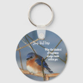 Erfolgsvogel inspirierender Personalisierter Schlüsselanhänger (Rückseite)