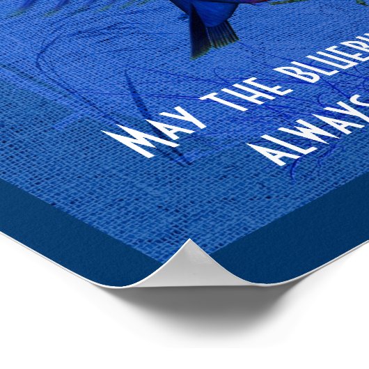 Erfolgsvogel - inspirierendes Zitat Poster (Ecke)