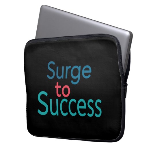 Erfolgswelle Laptopschutzhülle (Vorderseite Links)