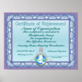 Erfolgszeugnis (Christlich) Poster (Vorne)