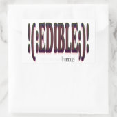 ERFORDERLICH RECHTECKIGER AUFKLEBER (Tasche)