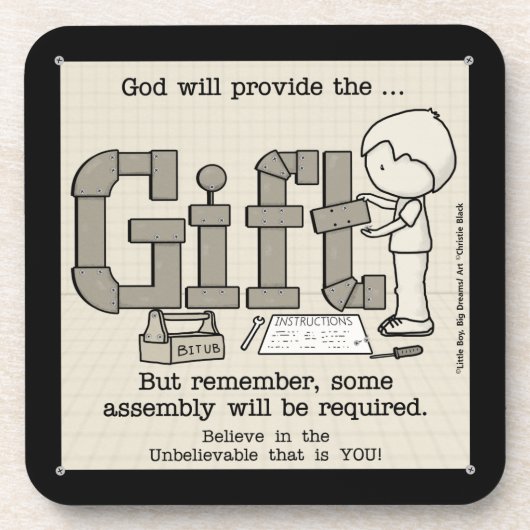 Erforderliche Assembly Getränkeuntersetzer (Vorderseite)