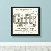 Erforderliche Assembly Leinwanddruck (Insitu (Holzboden))